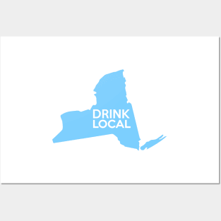 New York Drink Local NY NYC Blue Posters and Art